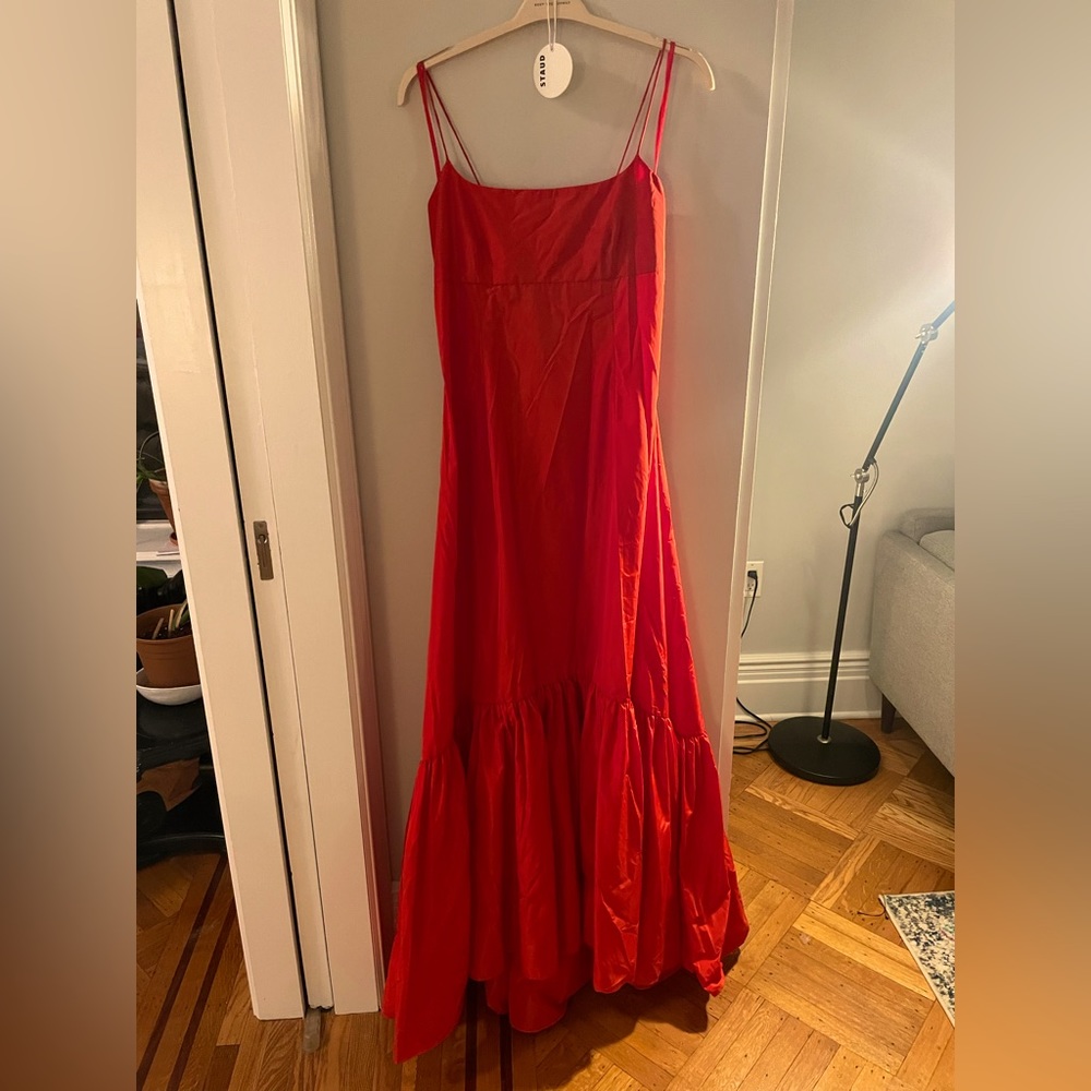 Staud Florence Dress - Red / Coral